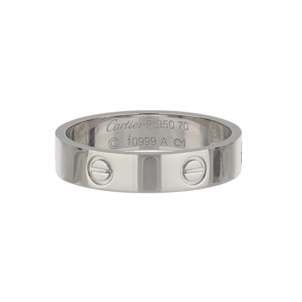 Estate Cartier Platinum Love Ring Tenenbaum Jewelers