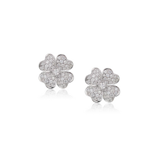 Tenenbaum Collection 18K White Gold Diamonds Stud Earrings