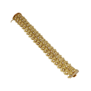 Vintage/Estate 18K Gold Diamonds Link Bracelet