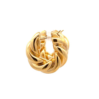 Antonio Papini 18K Gold Hoop Earrings