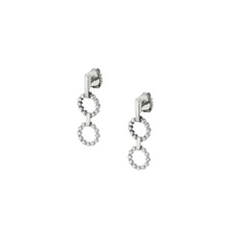 Load image into Gallery viewer, Michael M White 14K Gold Round Cut Diamond Drop Earrings
