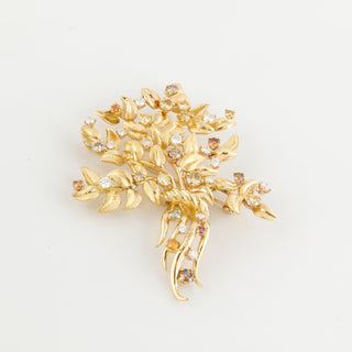 Julius Cohen 18K Gold Diamonds Brooch