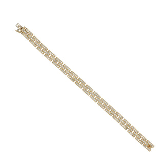 Cartier 18K Gold Panthere Diamond Link Bracelet