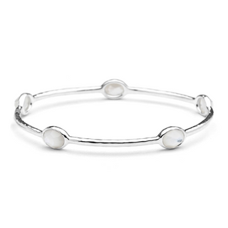 Ippolita White Silver Mother Of Pearls Bangle Bracelet