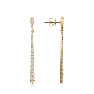 Tenenbaum Collection 18K Gold Diamonds Drop Earrings