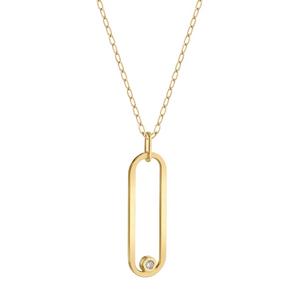 Michael M Yellow 14K Gold Round Cut Diamond Drop