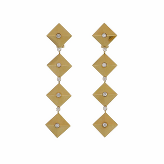 Aletto Brothers 18K Gold Diamonds Multi Drop Earrings