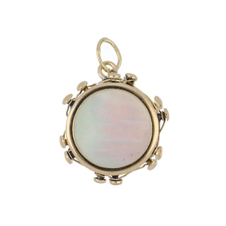 Vintage/Estate 14K Gold Mother Of Pearl Drop Pendant