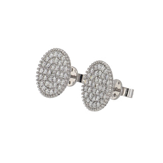 Tenenbaum Collection 18K White Gold Diamond Stud Earrings