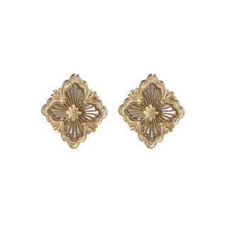 Buccellati 18K Gold Mother Of Pearl Clip Earrings