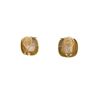 Mazza 18K Gold Mabé Pearl Button Earrings