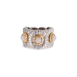 Buccellati Daisy Sterling Silver Opal Ring