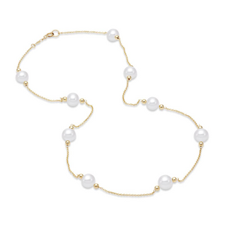 Mastoloni 14K Gold Freshwater Pearl Chain with Pearl