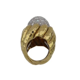 David Webb Yellow G&PT Diamonds Dome Ring