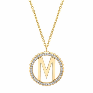 Michael M 14K Gold Diamond Pendant Necklace