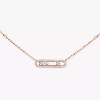 Messika 18K Gold Diamonds Station Necklace