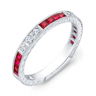 Tenenbaum Collection 18K White Gold Rubies Other with Diamonds