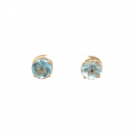 Vintage/Estate 14K Gold Aquas Stud Earrings