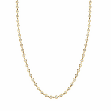 Load image into Gallery viewer, Michael M Yellow 14K Gold Round Cut Diamond Line Necklace
