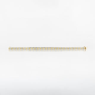 Estate Gold & Platinum Diamond Line Bracelet