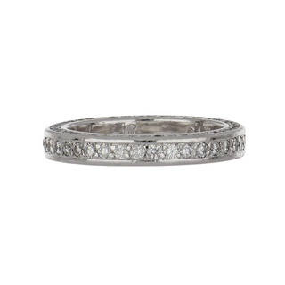 2000s Platinum Round Brilliant-Cut Diamonds Eternity Band