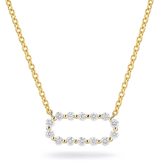 Michael M 14K Gold Diamond Pendant Necklace