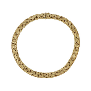 Estate Tiffany & Co. 18K Gold Woven Necklace