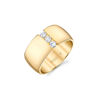 Michael M 14K Gold Round Cut Diamond Band