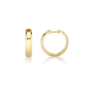 Michael M Yellow 14K Gold Huggie Earrings