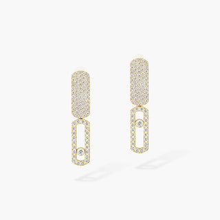 Messika Yellow 18K Gold Diamonds Drop Earrings