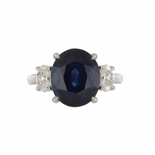 Tenenbaum Workshop 18K Gold Sapphire Ring with Diamonds