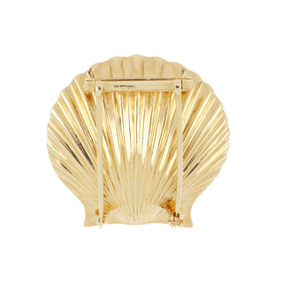 Retro Cartier 14K Gold Seashell Brooch