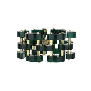 Aletto Brothers 18K Gold Onyx Link Bracelet