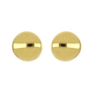 Antonio Papini 18K Gold Button Earrings