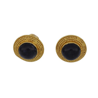 LaLaounis 18K Gold Sodalites Clip Earrings