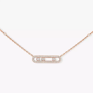 Messika 18K Rose Gold Diamonds Station Necklace