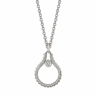 Michael M White 14K Gold Diamond Pendant Necklace