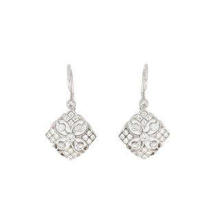 Tenenbaum Collection 18K White Gold Diamonds Drop Earrings