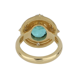 Tenenbaum Workshop 18K Gold Green/Blue Tourmaline with Diamonds