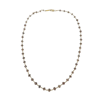 Vintage/Estate 18K Gold Diamonds Bead Necklace