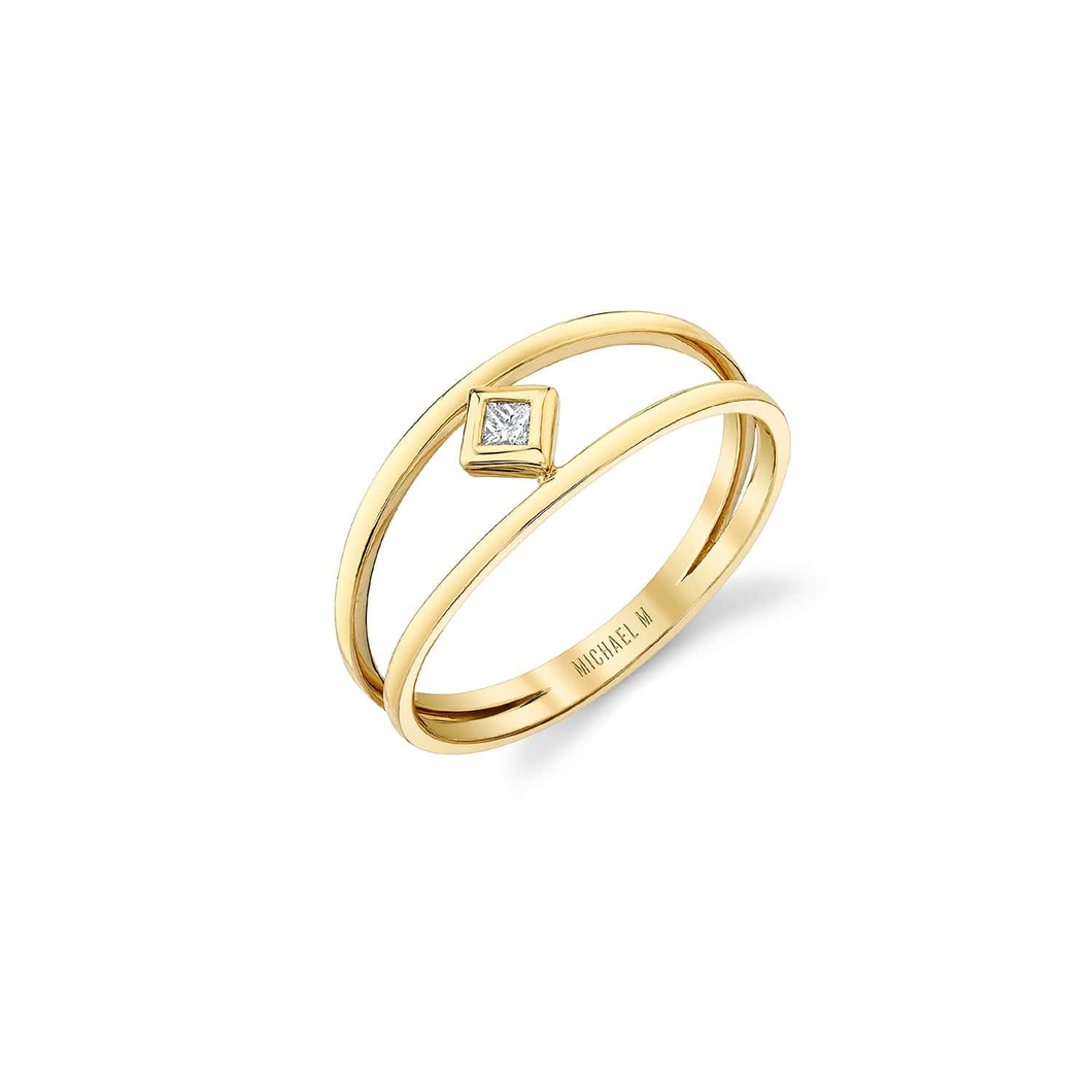 Michael M Yellow 14K Gold Princess Cut Diamond Other