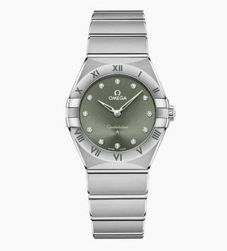 Omega Stainless Steel Constellation Watch in Green Matcha