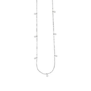 Tenenbaum Collection White 14K Gold Diamonds Chain Necklace with Stones