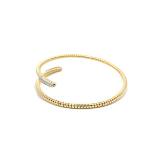 Antonio Papini 18K Gold Diamond Wrap Bracelet