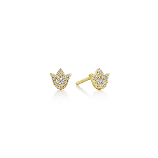 Verragio 18K Gold Diamond Stud Earrings