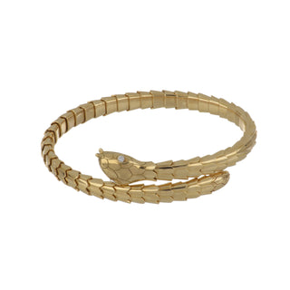 Antonio Papini 18K Gold Diamonds Cuff Bracelet