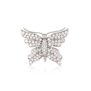 Tiffany & Co. White Platinum Diamonds Brooch