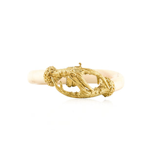 Vintage/Estate 18K Gold Bone Bangle Bracelet