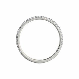 Michael M 18K White Gold Round Cut Diamond 3/4 Band