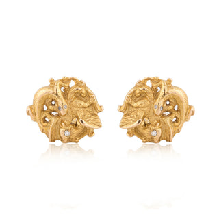 Vintage/Estate 18K Gold Diamonds Cufflinks